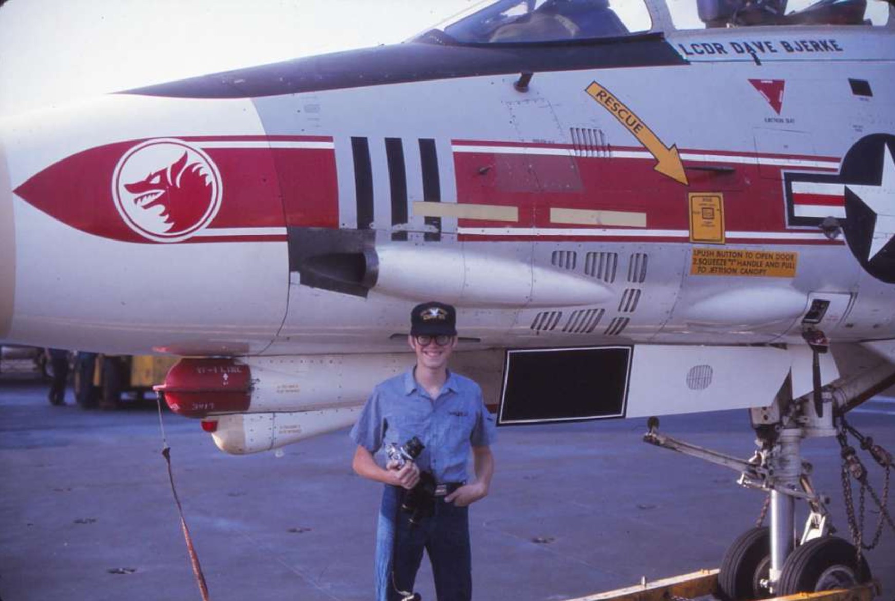Doc Waldrop during his Navy years